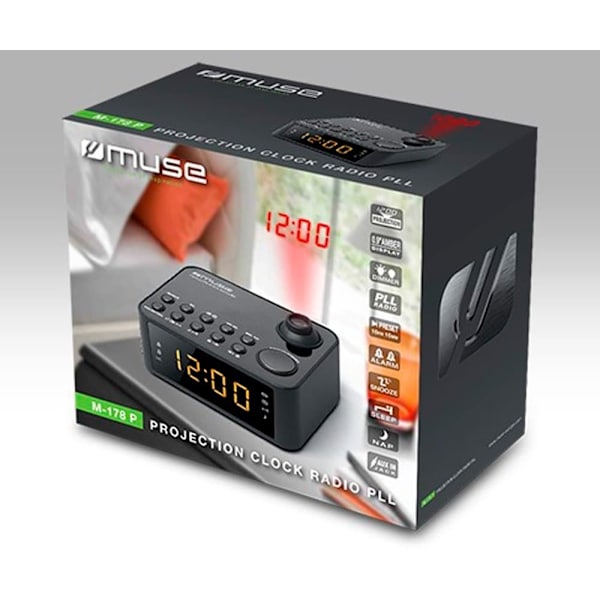 Muse Clockradio M-178 P Sort