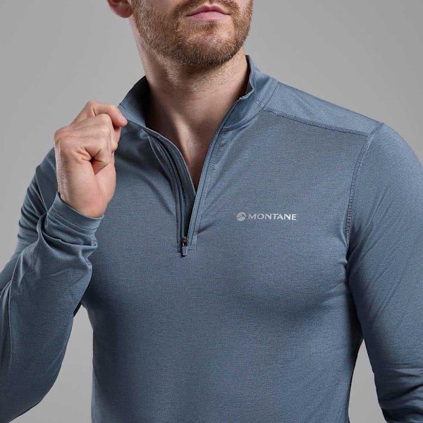 Montane Dart Xt Half Zip T-shirt Med Lång ärm Blå 2XL Man