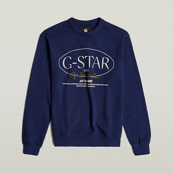 G-star Circle Sweatshirt Blå L Mand