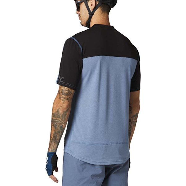 Fox Racing Mtb Ranger Drirelease® Henley T-shirt Med Korta ärmar Blå S Man