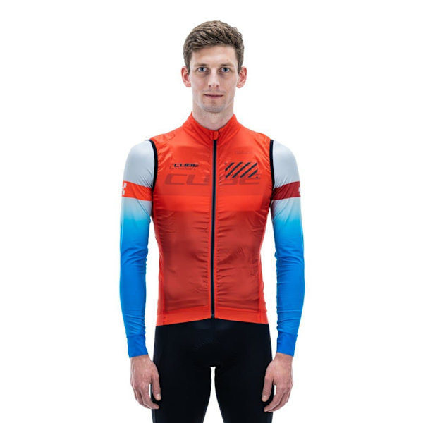 Cube Gilet Teamline Rød M Mand
