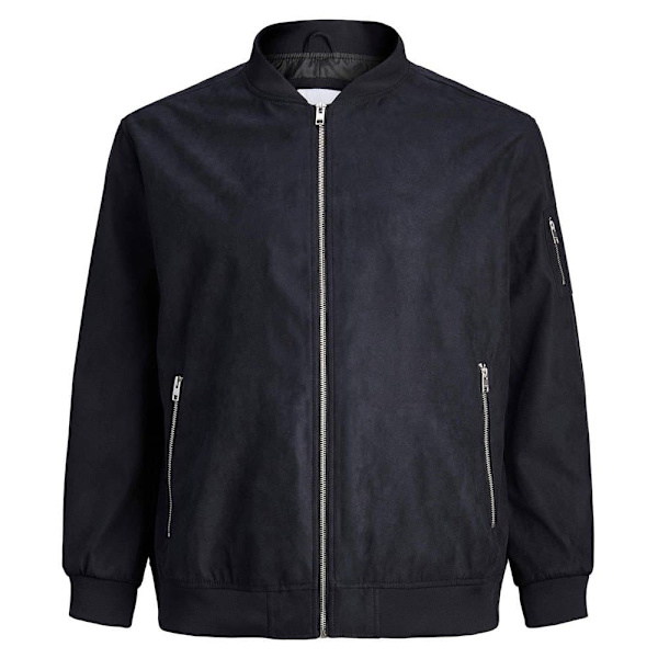 Jack & Jones Jakke Rocky Faux Suede Sort 4XL / Regular Mand