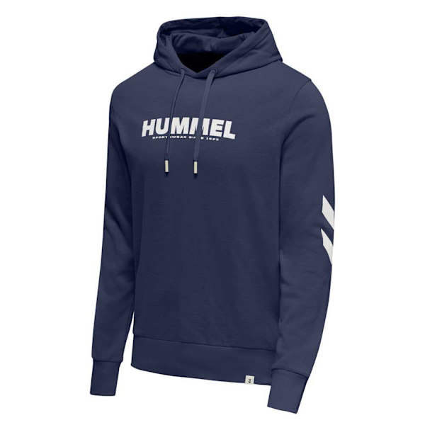 Hummel Hættetrøje Legacy Logo Blå S Mand
