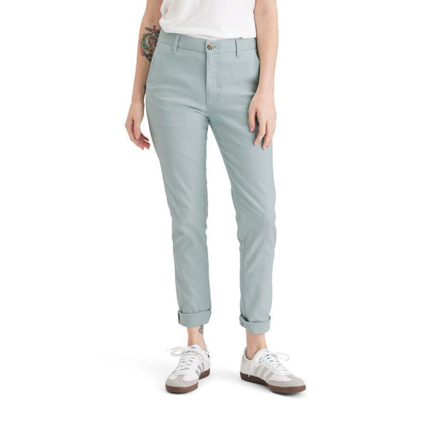 Dockers Weekend Regular Slim Ankle Fit Chinobukser Grå 28 Kvinde
