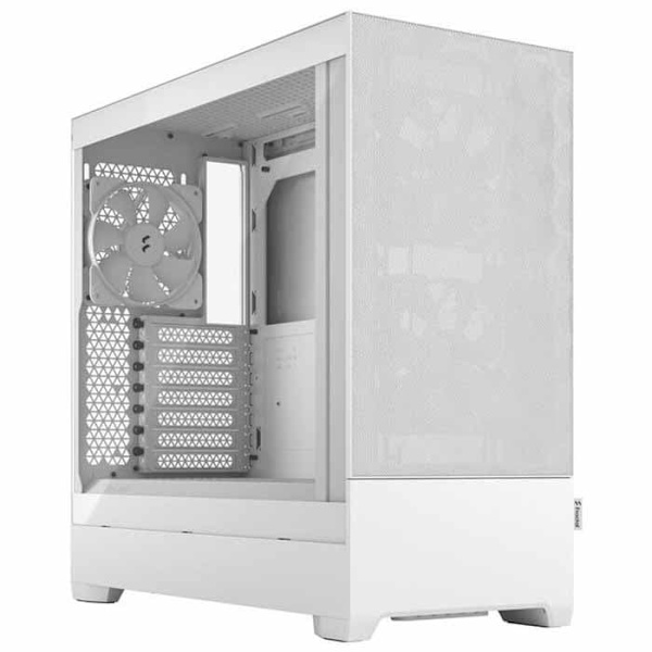 Fractal Tårnkasse Med Vindue Pop Air Transparent,Grå