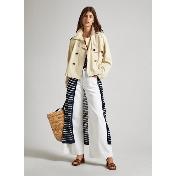 Pepe Jeans Frakke Sheila Beige L Kvinde