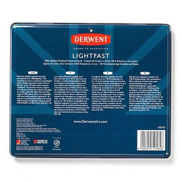 Derwent Metallisk Kasse Blyant Lightfast 24 Enheder
