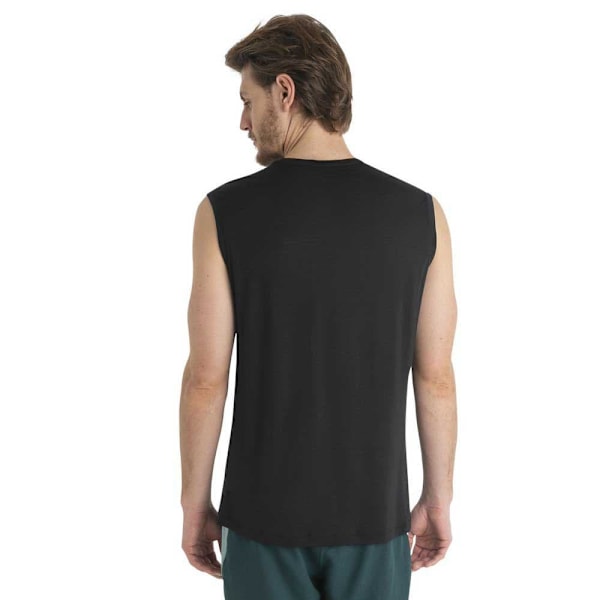 Icebreaker Ærmeløs T-shirt Merino 125 Cool-lite Sphere Iii Tank Sort M Mand