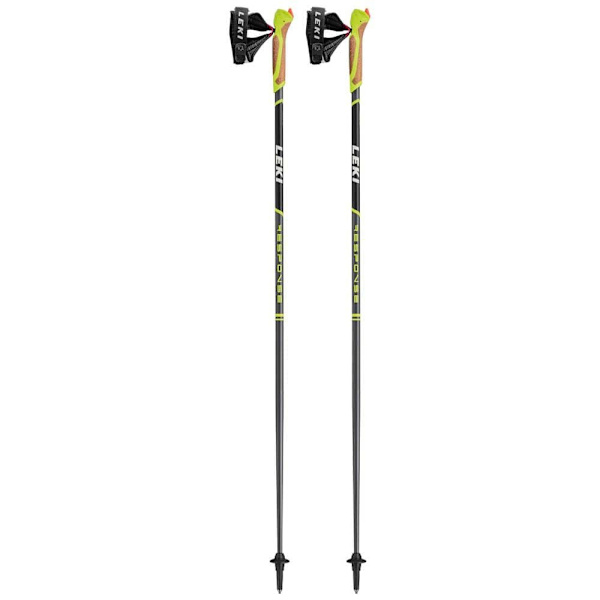 Leki Polakker Response Gul,Sort 125 cm