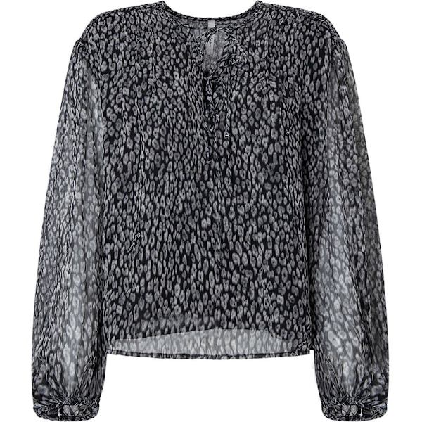 Pepe Jeans Langærmet Bluse Alazne Sort S Kvinde