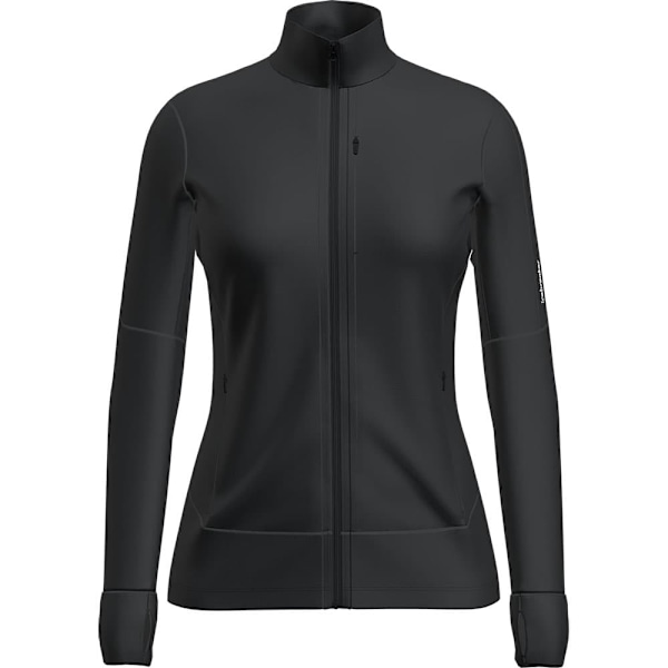 Icebreaker Merino 260 Quantum Iv Sweatshirt Med Lynlås Sort XL Kvinde