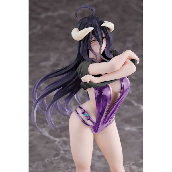 Taito Prize Overlord Iv Pvc Statue Albedo T-shirt Swimsuit Ver Renewal Edition 20 Cm Violetti