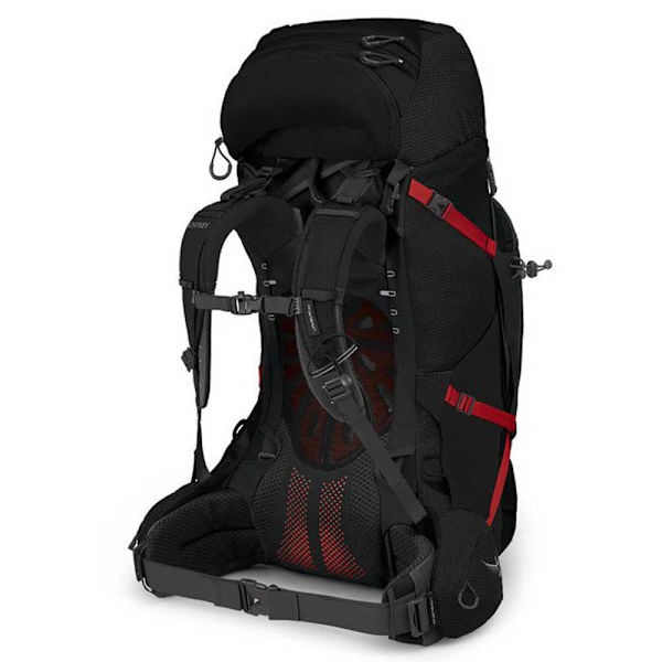 Osprey Rygsæk Aether Plus 70l Sort,Rød S-M