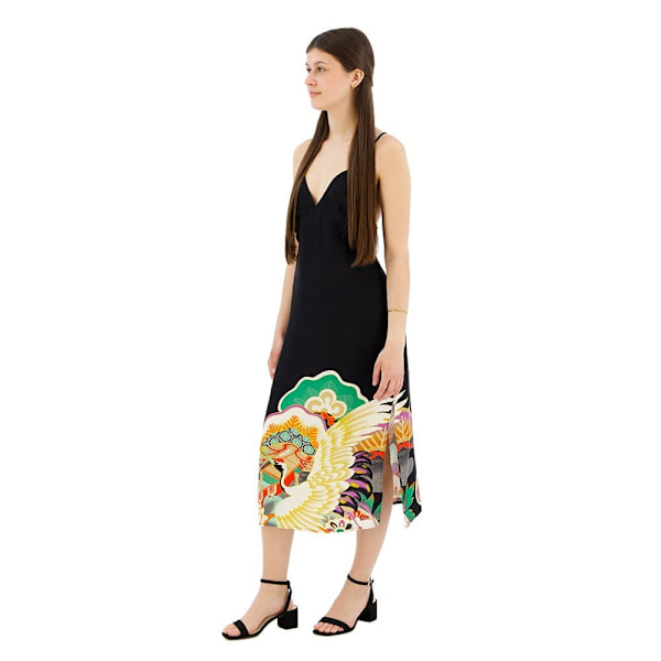 Superdry Printed Slip ärmlös Lång Klänning Flerfärgad L Kvinna