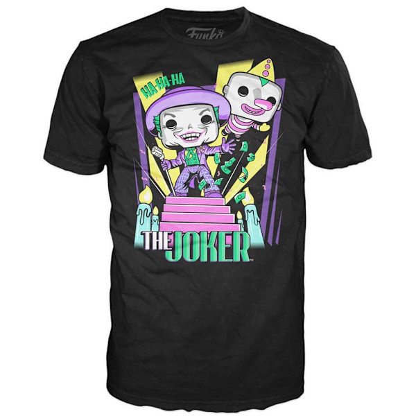 Funko Hahmo Pop And Tee Dc Comics Batman The Joker Monivärinen S