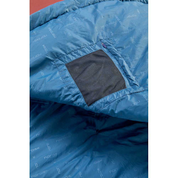 Nordisk Makuupussi Puk +10ºc Blanket Punainen Long / Left Zipper