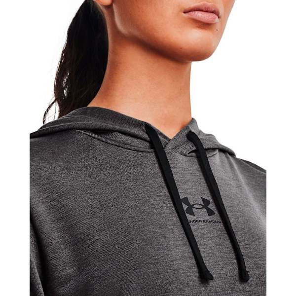 Under Armour Hættetrøje Rival Terry Sort,Grå S Kvinde