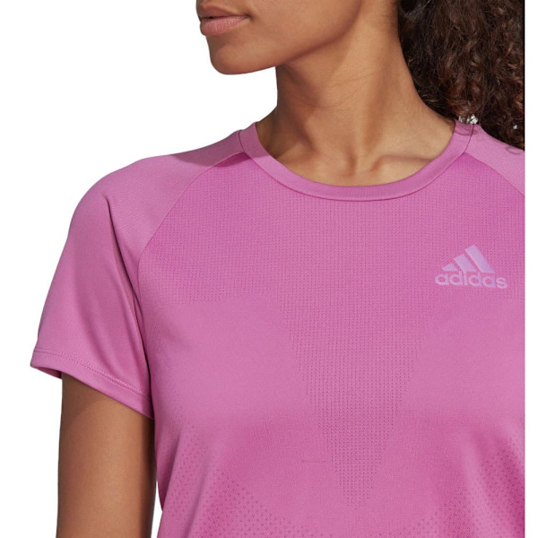 Adidas Kortärmad T-shirt Parley Adizero Rosa S Kvinna