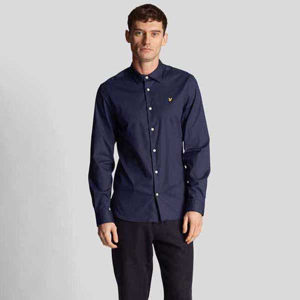 Lyle & Scott Lw1115vog Skjorte Med Lange ærmer Blå M Mand