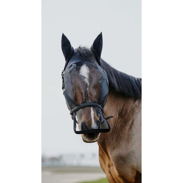 Equitheme Hållare+mask Anti Uv Svart Full