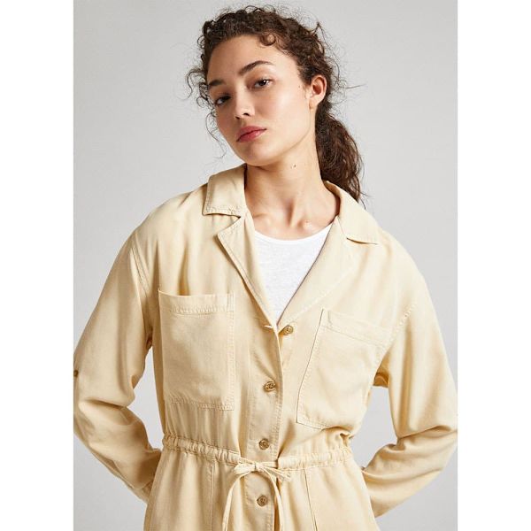 Pepe Jeans Romper Elison Beige S Nainen