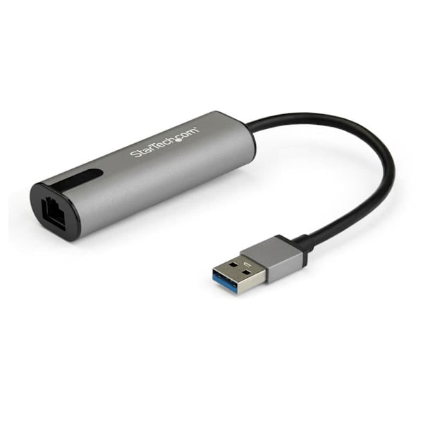 Startech Adapter Usb-a To 2.5 Gigabit Ethernet Grå Sort, Grå
