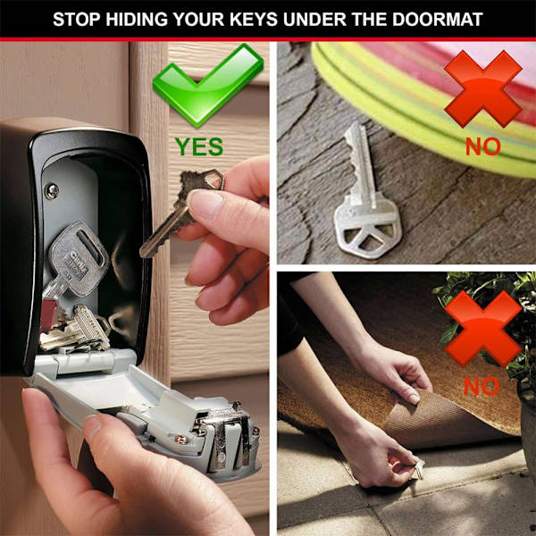 Master Lock Tallelokero Avaimille 5401eurd Hopeinen
