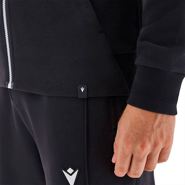 Macron Rhodos Sweatshirt Med Lynlås Sort XS Mand