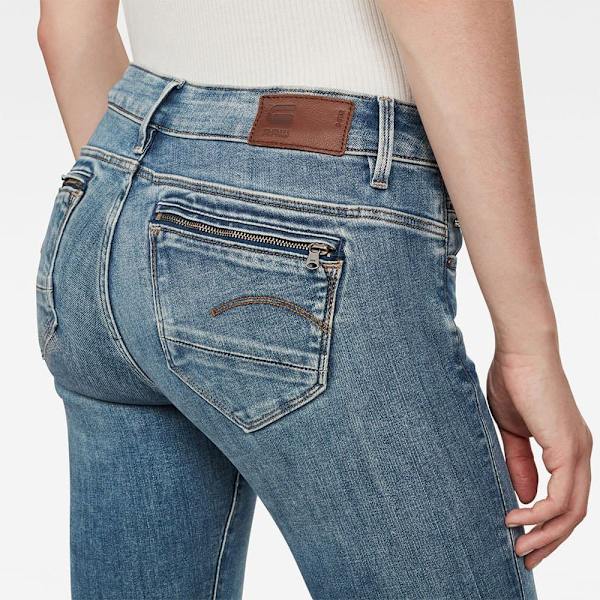 G-star Midge Zip Mid Waist Skinny Jeans Blå 32 / 30 Kvinna