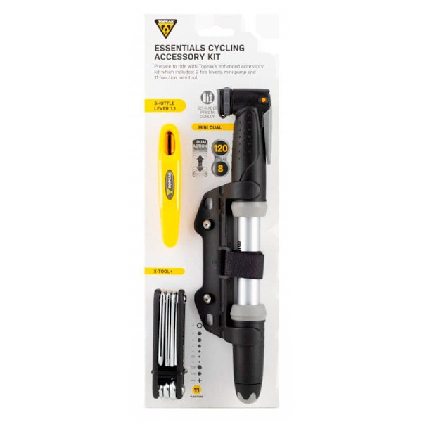 Topeak Minipumppu Musta,Hopeinen 270 mm / 120 psi