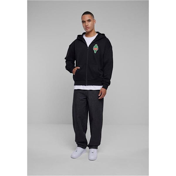 Mister Tee Santa Monica Heavy Oversize Sweatshirt Med Lynlås Sort S Mand