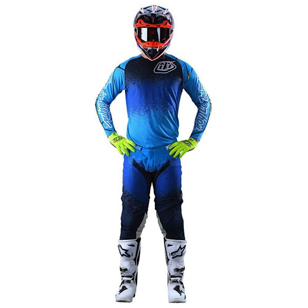 Troy Lee Designs Långärmad T-shirt Se Pro Air Webstar Blå M Man