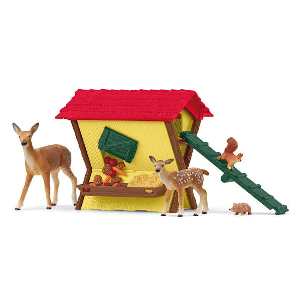 Schleich Farm World Feeding The Forest Animals Docka
