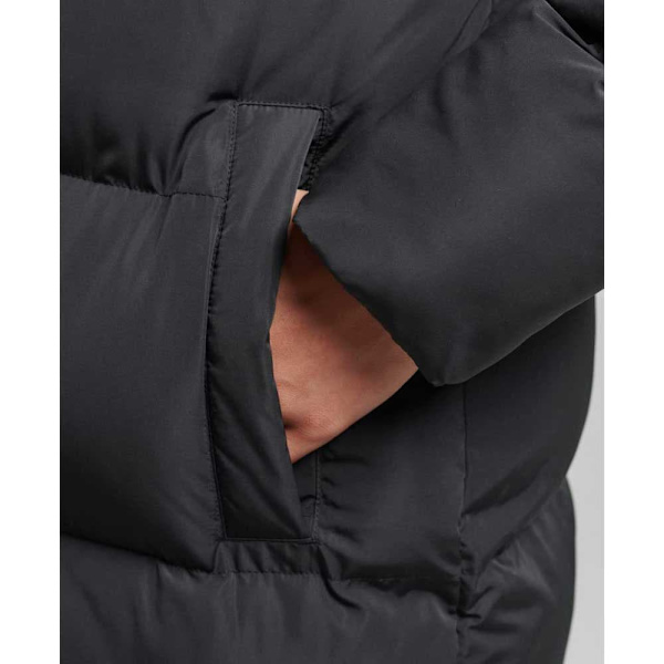 Superdry Jacka Studios Longline Duvet Svart 14 Kvinna