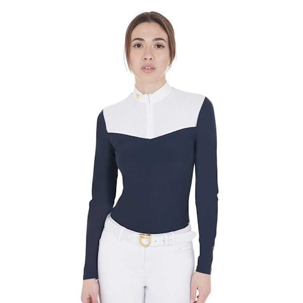 Equestro Mesh Pikétröja Med Lång ärm  XL