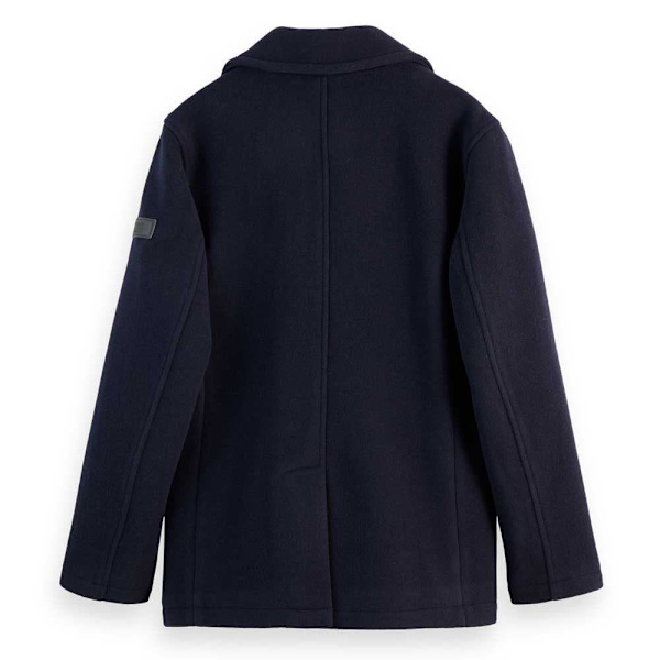 Scotch & Soda Wool Blend Peacoat Jacka Svart S Man