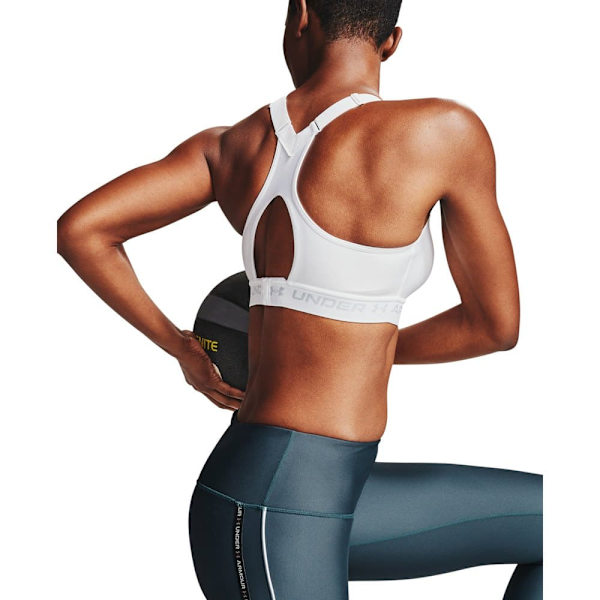 Under Armour Sport-bh Med Hög Effekt Crossback Vit 40 / D Kvinna