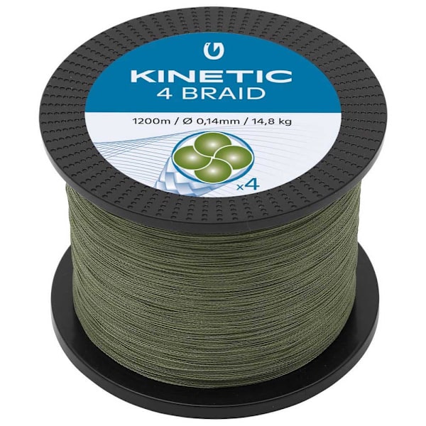 Kinetic Flätad Cyber 4 1200 M Grönt 0.400 mm