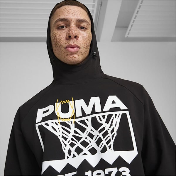 Puma Winning Shot Graphic Tech Hættetrøje Sort M Mand