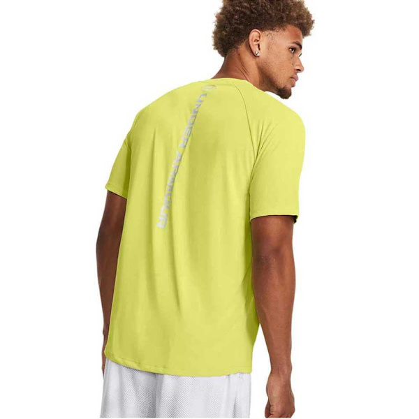 Under Armour Lyhythihainen T-paita Tech Reflective Keltainen L / Regular Mies