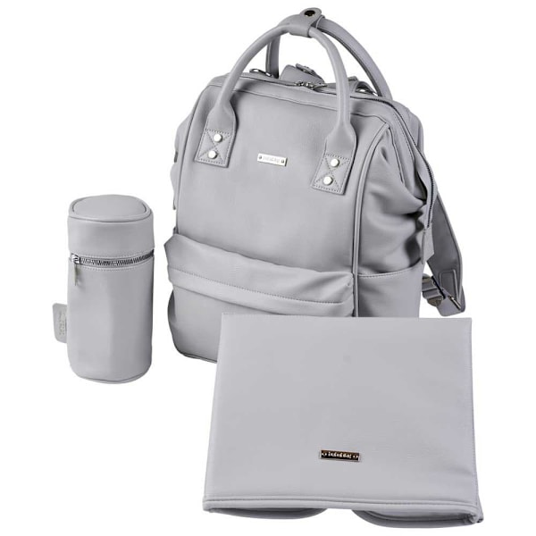 Bababing Organizer Taske Mani Dove Grey Leatherette Hvid