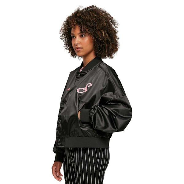 Starter Black Label Satin College Bomberjakke Sort M Kvinde