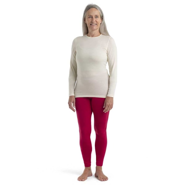 Icebreaker Langærmet Basislag 200 Oasis Crewe Merino Beige XL Kvinde