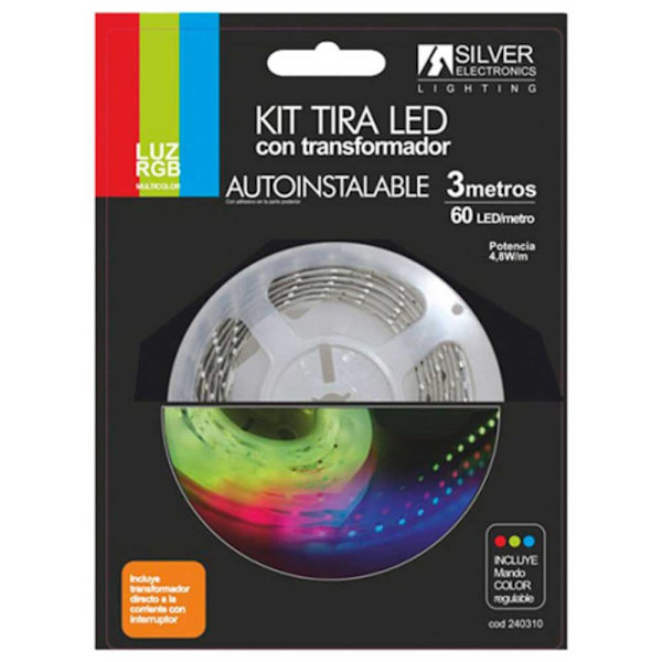 Silver Sanz Led Kaistale 240310 Rgb 3 M Monivärinen