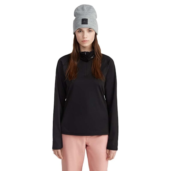 O´neill Hydrowick Fleece Med Halv Dragkedja Svart M Kvinna