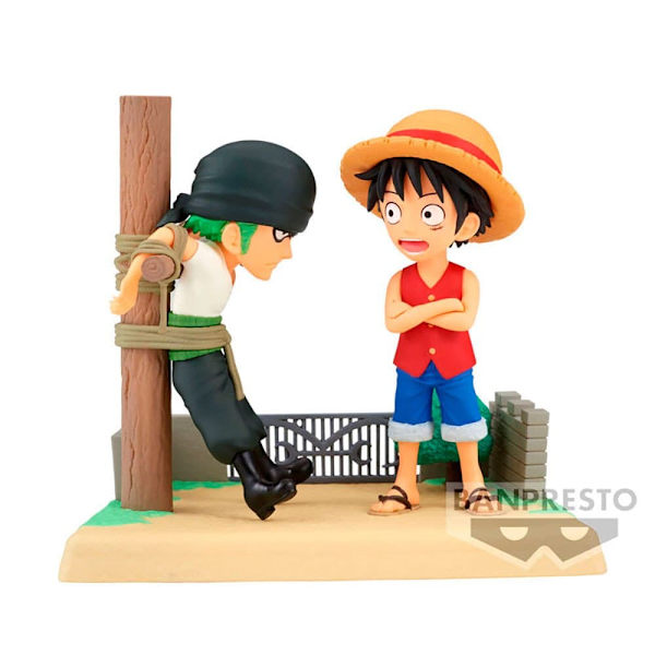 Banpresto Figur One Piece World Collectable Log Stories Luffy And Zoro 7 Cm Flerfarvet