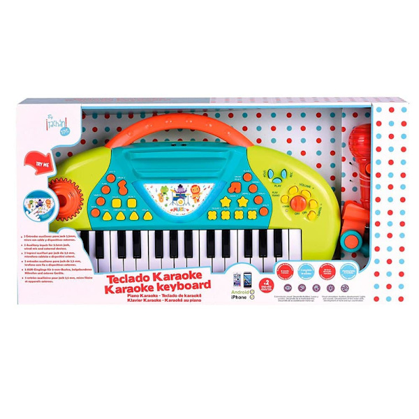Tachan Keyboard Med Karaoke Og Optagelse Piano Flerfarvet 2-5 Years