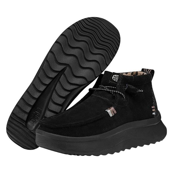 Hey Dude Sko Wendy Peak Hi Suede Sort EU 40 Kvinde