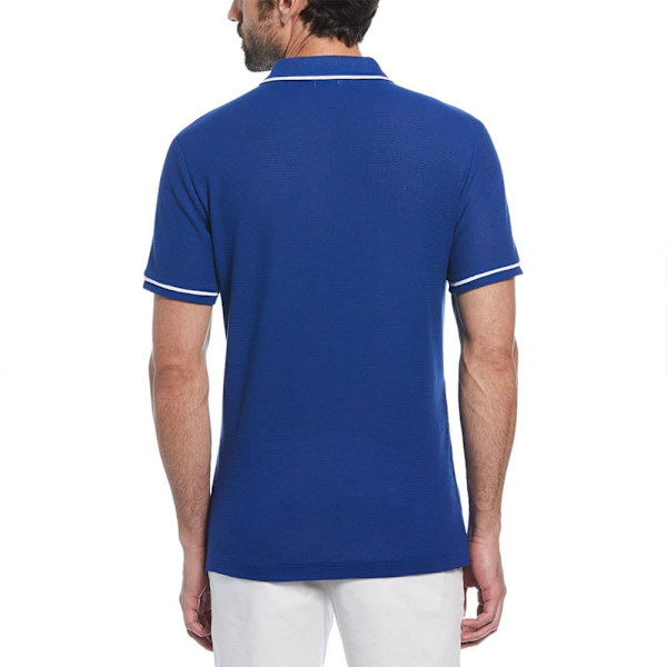 Original Penguin Organic Cotton Bentley Mesh Kortärmad Polotröja Blå M Man