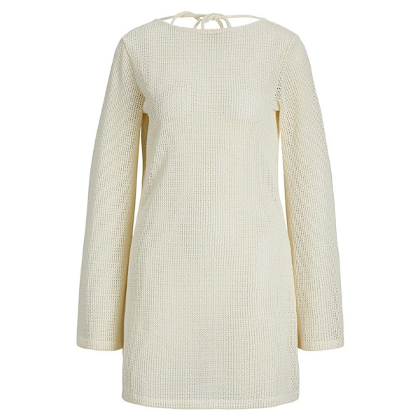 Jack & Jones Grace Reg Jjxx Langærmet Midi-kjole Beige M Kvinde